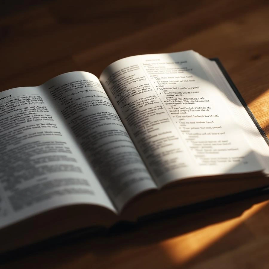 An open reference book